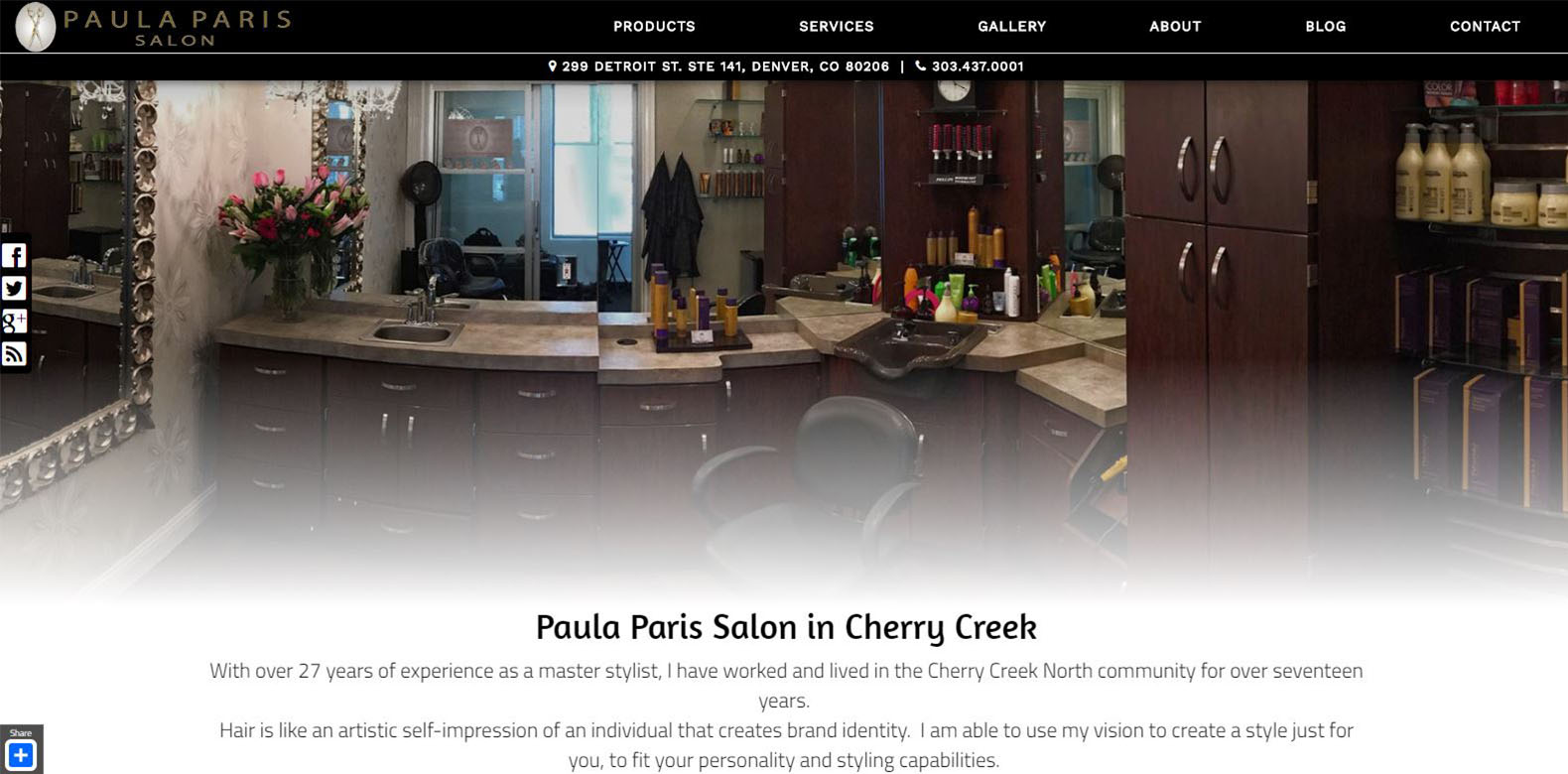 
New Website Launched: Paula Paris Salon